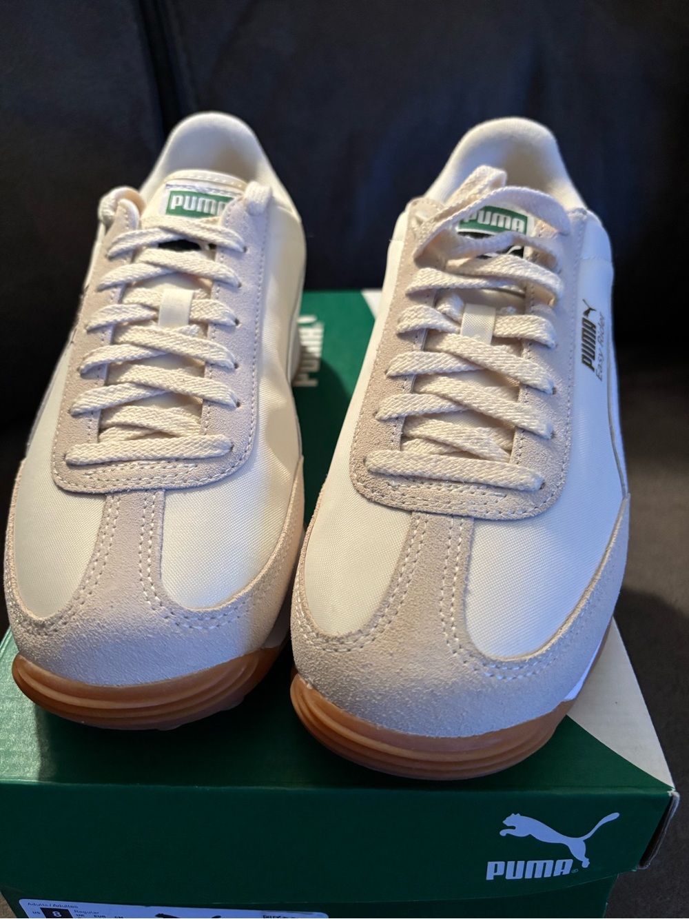 Puma Men's Cream & Gum Classic Runner Sneakers - Picture 2 of 5